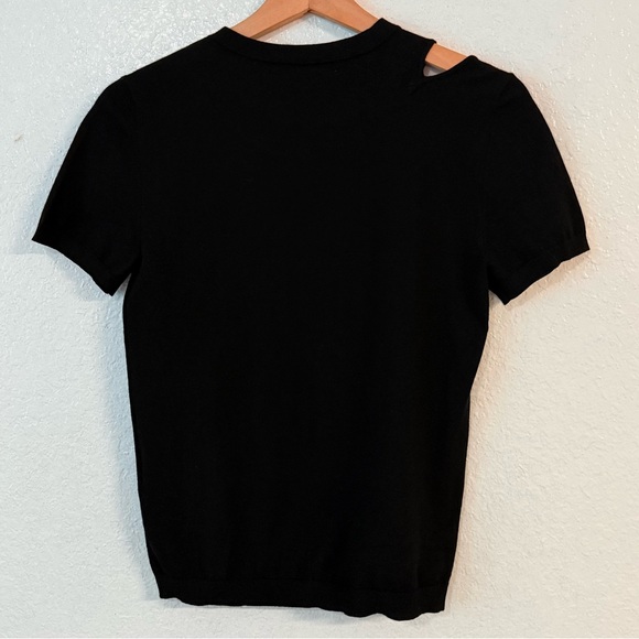 Alice + Olivia Roslyn cutout fitted sweater top size M - Picture 8 of 13